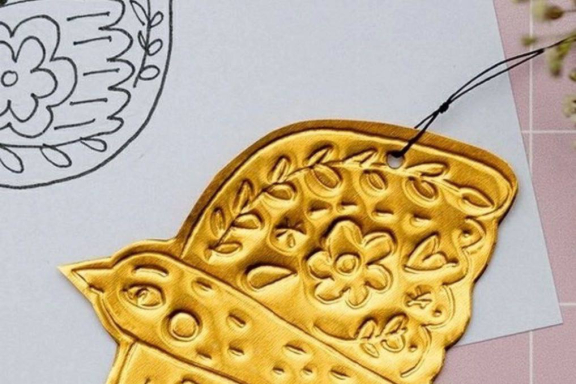 Творческий мастер-класс «Игрушки в стиле чеканка»