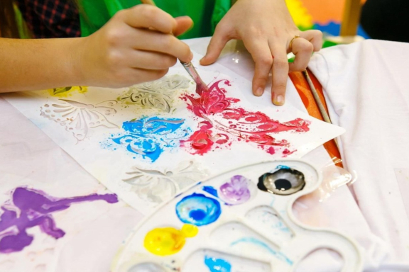 Мастер-класс по живописи «Белый мишка»