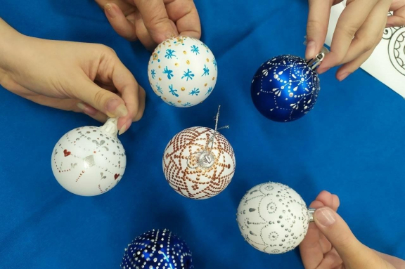 Творческий мастер-класс «Новогодний шар»