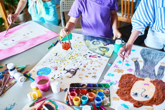 Мастер-класс по живописи «Белый мишка»